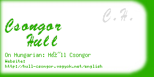 csongor hull business card